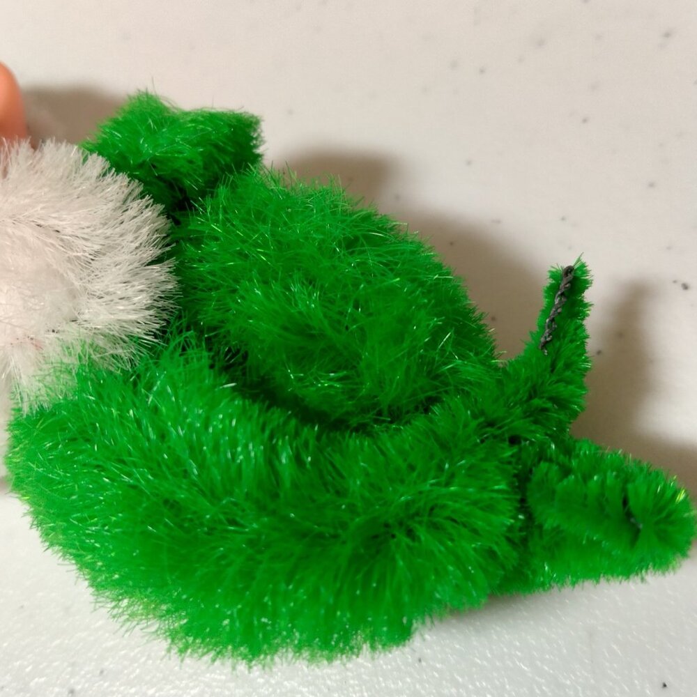 Vintage Handmade Pixie Elf Fridge Magnet Rubber Face Green Decor Kitschy - Picture 8 of 14